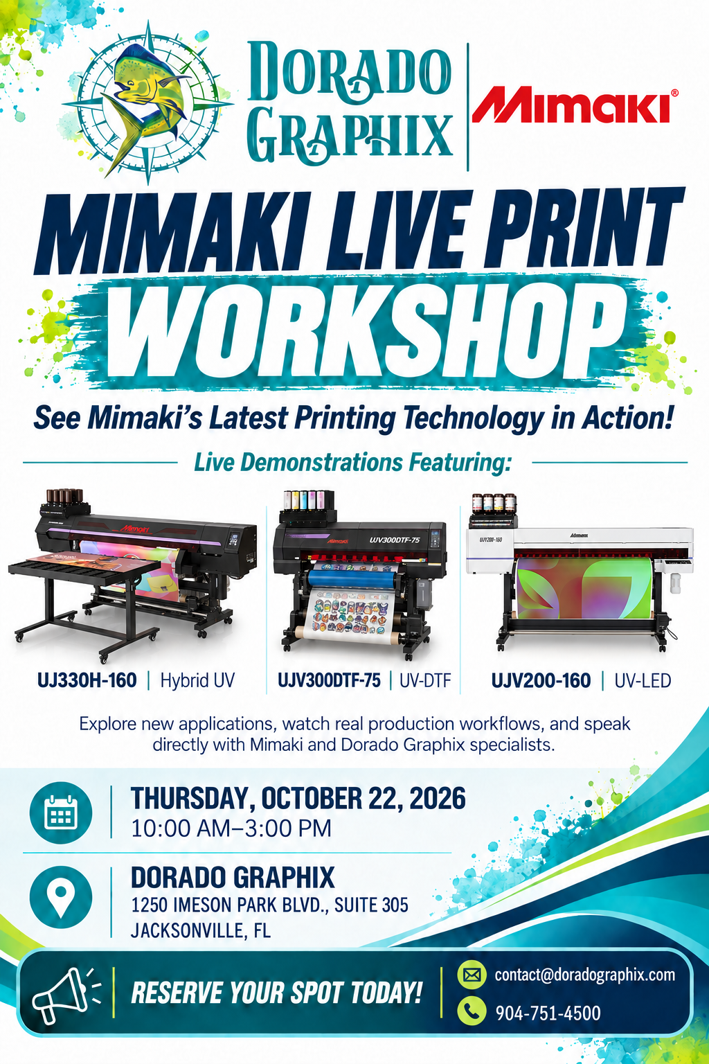 Mimaki Workshop Flyer